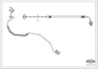 BOSCH 1987481A44 - Tubo flexible de frenos