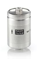 MANN-FILTER WK725 - Tipo de filtro: Filtro de tubería<br>Tipo de combustible: Gasolina<br>Diámetro exterior [mm]: 83<br>Diámetro exterior 1 [mm]: 75<br>Ø entrada [mm]: 8<br>Ø salida [mm]: 8<br>Altura [mm]: 165<br>