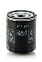 MANN-FILTER W71328 - Tipo de filtro: Filtro enroscable<br>Diámetro exterior [mm]: 79<br>Medida de rosca: 13/16"-16<br>Diámetro de junta tórica de [mm]: 62<br>Diámetro de junta tórica hasta [mm]: 72<br>Altura [mm]: 91<br>