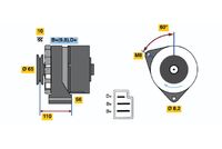 BOSCH 0986033180 - Alternador