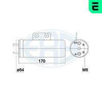 ERA 668001 - Filtro deshidratante, aire acondicionado