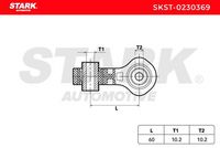 Stark SKST0230369 - Lado de montaje: Eje delantero<br>Barra / Montante: Barra de acomplamiento<br>Material: Aluminio<br>Longitud [mm]: 170<br>SVHC: No existen sustancias SVHC<br>