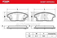 Stark SKBP0010264 - Juego de pastillas de freno