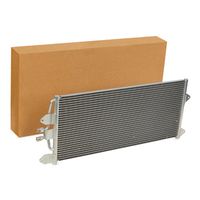 RIDEX 448C0444 - Malla radiador: 680x296x16<br>Material: Aluminio<br>Tipo radiador: Aletas refrigeración soldadas<br>Artículo complementario / información complementaria 2: sin secador<br>