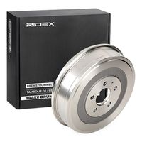 RIDEX 123B0103 - Lado de montaje: Eje trasero<br>Altura [mm]: 85,0<br>Número de orificios: 5<br>Diámetro de centrado [mm]: 59<br>Profundidad [mm]: 67,0<br>Diámetro interior de tambor de freno [mm]: 255<br>