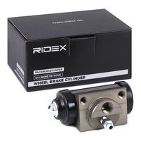 RIDEX 277W0029 - Lado de montaje: Eje trasero<br>Diámetro [mm]: 19<br>Taladro Ø [mm]: 19,05<br>Material: Aluminio<br>Sistema de frenos: Lockheed<br>