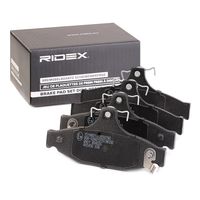 RIDEX 402B1226 - Contacto avisador de desgaste: con avisador acústico de desgaste<br>Altura [mm]: 51,6<br>Longitud [mm]: 170,8<br>Espesor [mm]: 15,5<br>Lado de montaje: Eje delantero<br>cumple norma ECE: ECE-R90<br>