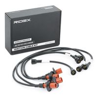 RIDEX 685I0022 - Equipamiento de vehículo: para vehículos con distribuidor de encendido<br>Cantidad líneas: 5<br>Cable de encendido: Cable resistivo<br>Color: negro<br>