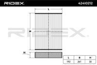 RIDEX 424I0212 - Filtro, aire habitáculo