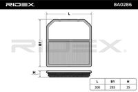 RIDEX 8A0286 - Filtro de aire