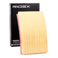 RIDEX 8A0361 - Longitud [mm]: 343<br>Ancho [mm]: 206<br>Altura [mm]: 43<br>Tipo de filtro: Cartucho filtrante<br>Tipo de filtro: Filtro de recirculación aire<br>
