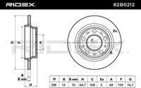 RIDEX 82B0212 - Disco de freno