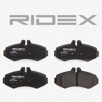 RIDEX 402B0238 - Contacto avisador de desgaste: preparado para indicador desgaste<br>Altura [mm]: 52,8<br>Longitud [mm]: 105<br>Espesor [mm]: 17,8<br>Lado de montaje: Eje trasero<br>cumple norma ECE: ECE-R90<br>