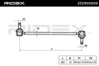 RIDEX 3229S0009 - Travesaños/barras, estabilizador