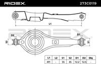 RIDEX 273C0119 - Barra oscilante, suspensión de ruedas