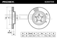 RIDEX 82B0709 - Disco de freno