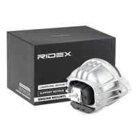 RIDEX 247E0169 - Lado de montaje: izquierda<br>Material: Aluminio<br>Tipo de cojinetes: Soporte hidráulico<br>Altura [mm]: 140<br>Distancia taladro [mm]: 130<br>