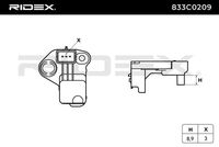 RIDEX 833C0209 - para OE N°: 1920.EH<br>Longitud [mm]: 53<br>Número de fabricación: ECP-CT-012<br>