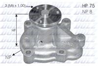 DOLZ O144 - Bomba de agua, refrigeración del motor