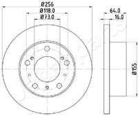 COMLINE ADC5128 - Disco de freno - Comline