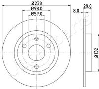 COMLINE ADC1506V - Disco de freno - Comline
