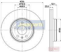 HELLA 8DD355125191 - Disco de freno - PRO