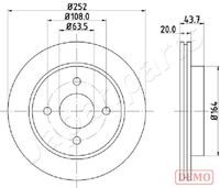 COMLINE ADC1218V - Disco de freno - Comline