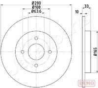 COMLINE ADC1224 - Disco de freno - Comline