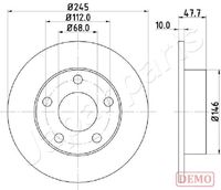 COMLINE ADC1489V - Disco de freno - Comline