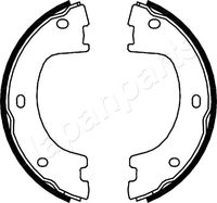 HELLA 8DA355050071 - Juego de zapatas de frenos, freno de estacionamiento