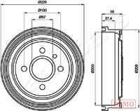 DELPHI BF151 - Tambor de freno