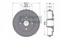 HELLA 8DT355301031 - Tambor de freno