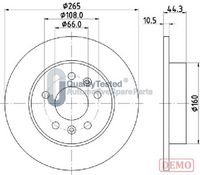 HELLA 8DD355129611 - Disco de freno - PRO High Carbon