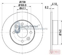 COMLINE ADC1515 - Disco de freno - Comline