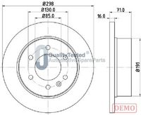 COMLINE ADC1639 - Disco de freno - Comline