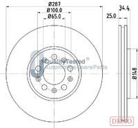 COMLINE ADC1420V - Disco de freno - Comline