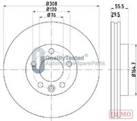 HELLA 8DD355129251 - Disco de freno - PRO High Carbon