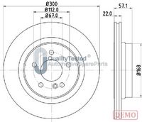HELLA 8DD355129531 - Disco de freno - PRO High Carbon