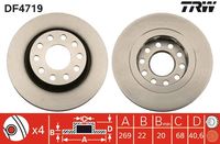 RIDEX 82B0521 - Disco de freno