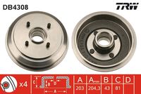 Stark SKBDM0800111 - Tambor de freno