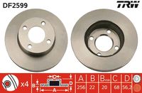 RIDEX 82B0497 - Disco de freno