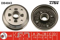 BREMBO 14510610 - Tambor de freno - ESSENTIAL LINE