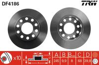 RIDEX 82B0731 - Disco de freno