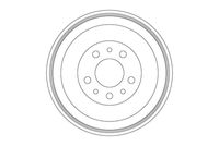 HELLA 8DT355303211 - Tambor de freno