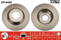 TRW DF4460 - Disco de freno
