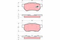 TRW GDB3113 - Juego de pastillas de freno