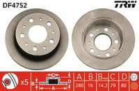 RIDEX 82B0600 - Disco de freno