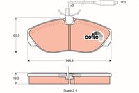 TRW GDB1105 - Juego de pastillas de freno - COTEC