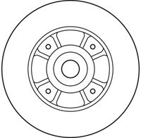 TRW DF2706BS - Disco de freno
