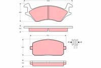 TRW GDB234 - Juego de pastillas de freno